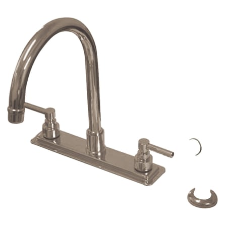 Kingston Brass KS8798EL Elinvar 8" Centerset Kitchen Faucet, Brushed Nickel KS8798EL